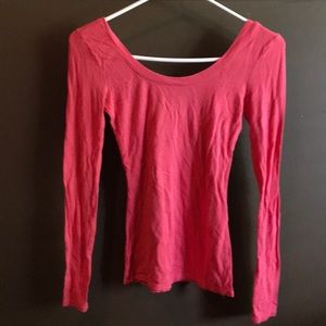 Charlotte Russe long sleeve pink top